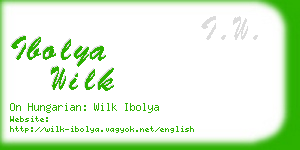 ibolya wilk business card